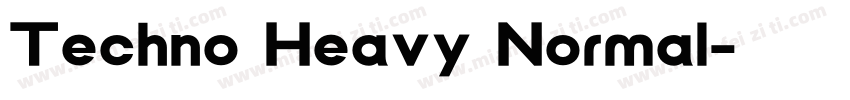 Techno Heavy Normal字体转换